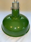 One 40s Appleton 16  Porcelain Industrial Green Barn Light Vintage Gas Station C
