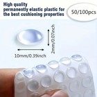 50 100pcs Cabinet Door Rubber Self Adhesive Bumpers Sound Dampening Clear Bumper