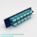 Lgx Fiber Optic Panel 12 Lc Duplex Adapter Om3 Compatible Commscope Ek5808-001