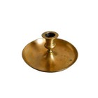 Vintage Brass Primitive Taper Candle Holder Rustic Country Farmhouse Decor 