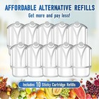 10-pack Refill Cartridges For Zivo M364 Max Plug-in Light Fits Z3vo Models