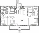 60x30 House -- 4 Bedroom 3 Bath -- 1 800 Sqft -- Pdf Floor Plan -- Model 2e