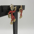 Vintage Reddy Kilowatt Earrings Screwback