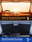 Car Windshield Sun Shade Umbrella - Colorful 360  rotating Foldable Car Umbrella 