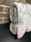 Pottery Barn Baby Toddler Juniper Quilt Pink Teal Floral Botanical Cotton Nwt