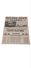 Vtg 70 s Auto Racing Poster Golden State West Coast Bay Area California 31 x 23 