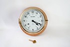 Vintage Royal Mariner Brass Ship s Wall Clock With Bell Made In Germany