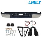 Complete Chrome Rear Bumper For Chevy Silverado Gmc Sierra 1500 2007-2013 Truck