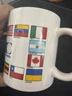 Vintage Chubb Insurance Coffee Mug Cup With Logo  Insurance Theme Flags Of World