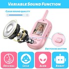 Video Walkie Talkies For Kids  2 Pack Rechargeable Long Range Blue pink