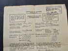 Volkssturm Militia Wwii German Soldier Military Discharge Certificate Form 1946