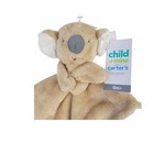 Carters Tan Baby Koala Bear Lovey Plush Satin Security Blanket Child Of Mine Nwt