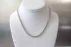 Huge 9 20 Ct Tw Round Cut Natural Diamond Tennis Necklace 14k White Gold 16 