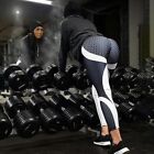 Women Yoga Pants Mid Waist Running Leggings Sports Fitness Gym Workout