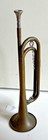 Vintage Brass U s  Military Regulation Bugle Brass W mouth Piece  16 1 2  Long