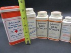Vintage Johnson   Johnson Baby Powder Tins Doll Store Nursery Movie Props 1950s