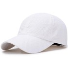 Men Women Breathable Mesh Baseball Cap Solid Color Adjustable Sun Hat Summer