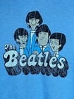 The Beatles Cartoon Two Tone Band Tee Light Blue With Black Sleeves Toddler 5t