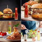 3oz Mini Hot Sauce Bottles Complete Set 24pk  W  Cap  Bands  Drippers