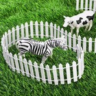 Elsjoy 6-piece 35  Mini Wood Picket Fence  White Garden Fence For Crafts diy