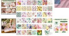 80 Pack 40 Styles Assorted Floral Napkins  Decorative Decoupage Napkins Cockt   
