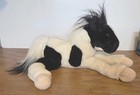 Vintage 2000 Animal Alley Toys R Us Exclusive Plush Black   White Horse Pony 14 