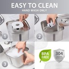 Stainless Steel Cat And Dog  Water Fountain 95oz 2 8l Automatic Pet Fountain