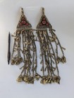 Vintage Afghan Kuchi Tribal Hair Tassels 13 5  Temporal Jewelry  22068 