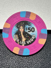 uncirculated   50 Viva Las Vegas Casino Poker Chip Las Vegas Gambling Token