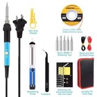 60w Electric Soldering Iron Welding Gun Tool Kit 3 Solder Wire Desoldering Pump