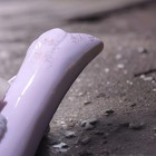 Vintage White Porcelain Ceramic Rosebud Vase Pitcher Style