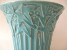 Large 7    Vintage Green Mccoy Flower Pot Ivy Berries