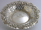 Pretty English Sterling Silver Camel Family Crested Dish 1903 Antique