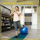 Urbnfit Exercise Ball - Yoga Ball For Workout  Black 65 Cm