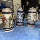Avon Vintage Beer Steins  Transportion sports  Outdoors Series  Set Of 8