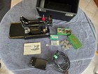 Rare Portable Singer Featherweight Red S Badge Sewing Machine W Accessories 