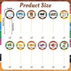 36pcs Brown Bear Theme Cupcake Topper Sets  Cake Picks For Party Supplies