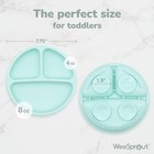 Weesprout Suction Plates With Lids For Babies   Toddlers - 100  Silicone  Din   