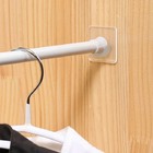 2 6 8pcs Adhesive Shower Curtain Rod Holder Wall Mount Transparent