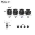 Mod1 Pinion Gear Set 5mm Shaft 13t 14t 15t 16t Gears With 3 17mm Coupler  4pcs 