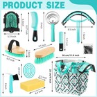 Abbylike 12 Piece Horse Grooming Kit With Organizer Tote Bag Brush Sets For Derb