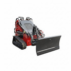 Mini Skid Steer Snow Plow 30   Tilting 43in Blade Heavy Duty Attachment Universal