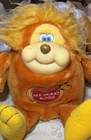 Vintage 1985 Animal Toy Imports Orange Rubber Face Plush Stuffed Animal Rare