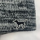 Victoria   s Secret Pink Beanie   Scarf Set Gray Black Marled Os Nwt