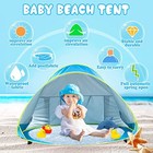 Baby Beach Tent Pop Up Portable Shade Pool Uv 01 Blue Baby Beach Tent