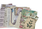 25 Piece Junk Journal Supplies Paper Grab Bag  Scrapbooking Paper Lot  Vintage
