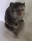 Antique Meiji Rare Japanese Porcelain Snow Monkey Figurine Anatomically Correct