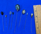 Vintage Antique Hat Pins Lot Of 8  Ds43
