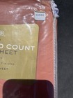 Home Queen 600 Thread Count 100  Cotton Fitted Sheet Target Orange  Copper 