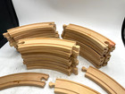 Wooden Train Tracks Lot Thomas Brio Compatible 31 Pc Lot Curved  Track 6 